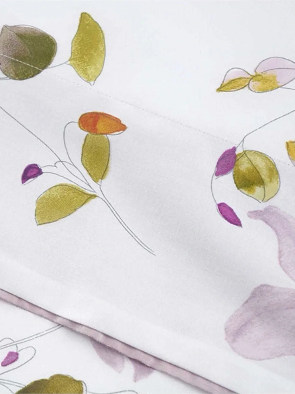 YVES DELORME ECLATS LILA KING DUVET COVER NIP